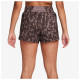 Nike Γυναικείο σορτς One Dri-FIT High-Waisted Brief-Lined 3" Printed Shorts